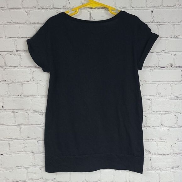 Justice Girls 8 Black "Epic Cool Girls Rule" Tee Short Sleeve Casual T-Shirt Top - Picture 2 of 5